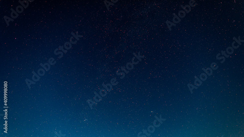 Fototapeta Naklejka Na Ścianę i Meble -  A lot of stars, the Milky Way and the Andromeda galaxy.