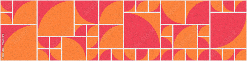 Fototapeta premium Abstract Geometric Pattern generative computational art illustration