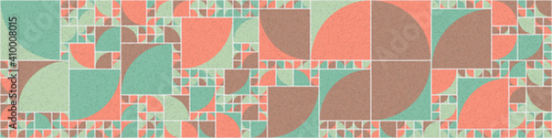 Abstract Geometric Pattern generative computational art illustration