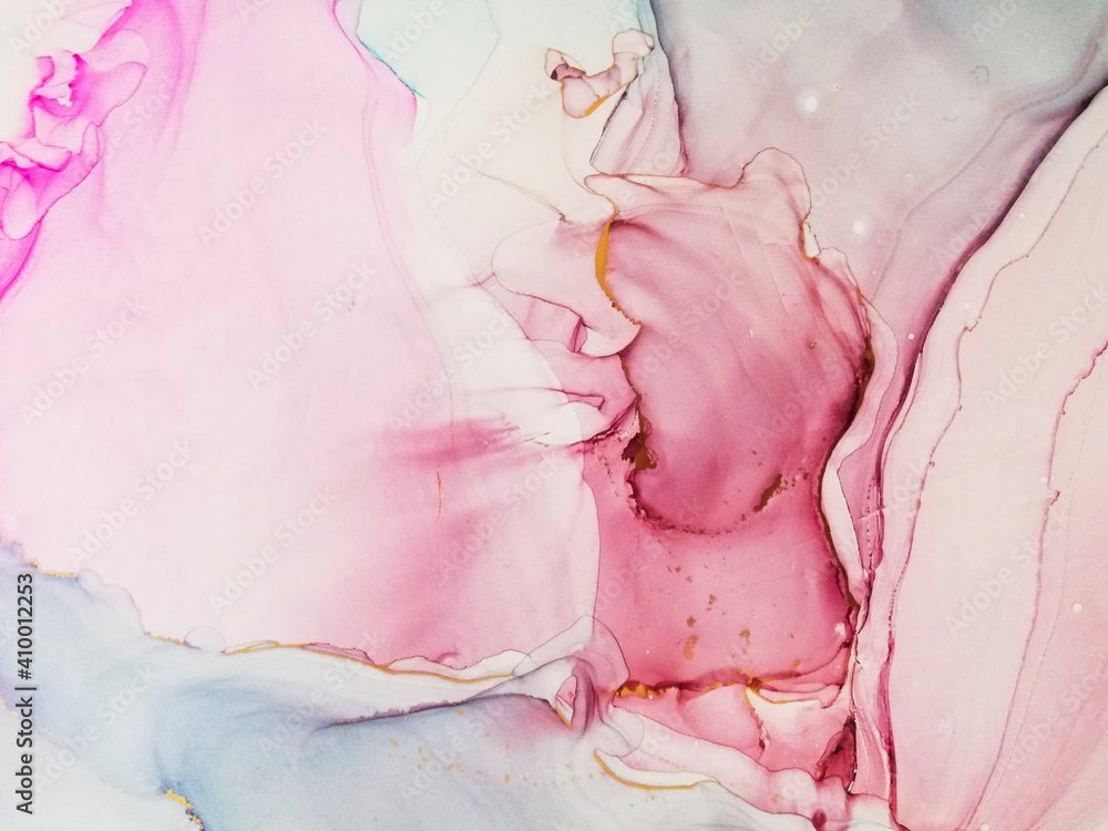 Space Wallpaper. Hand-painted Azure Background. Space Wallpaper. Hand-painted Azure Background.
