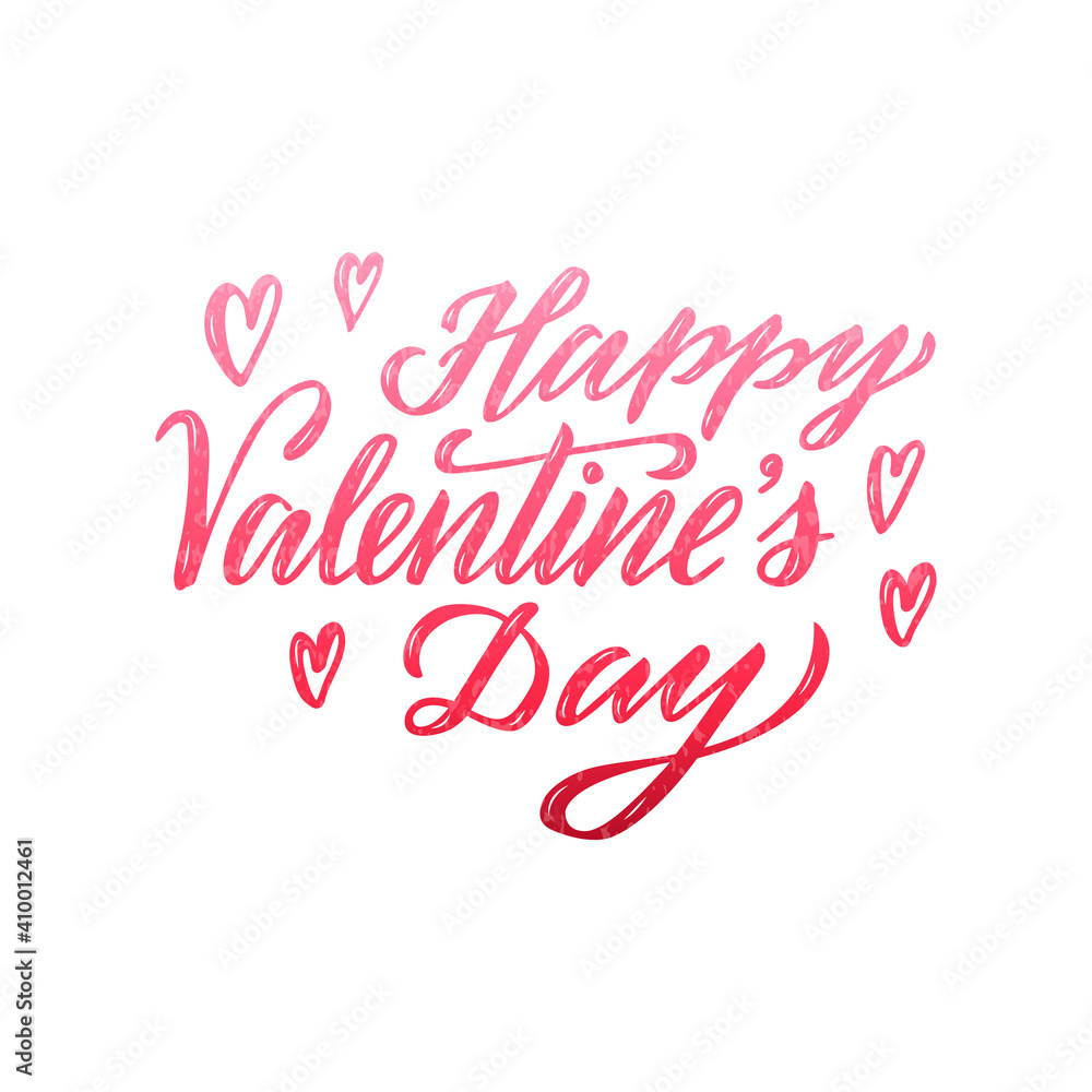 Vector illustration of happy valentines day lettering for banner, poster, advertisement, greeting card, postcard, invitation design. Handwritten text for web template or print for St Valentines day
Vector illustration of happy valentines day lettering for banner, poster, advertisement, greeting card, postcard, invitation design. Handwritten text for web template or print for St Valentines day