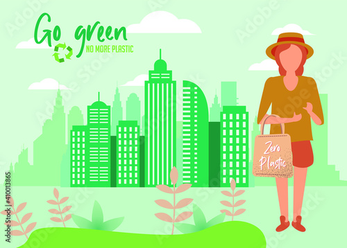 Eco, plastic, illustration, ecology, eco life