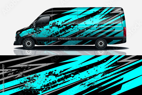car decal wrap design vector