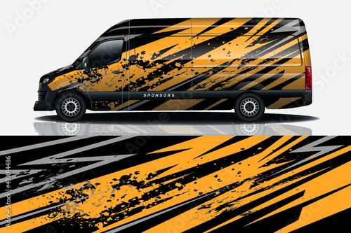 car decal wrap design vector