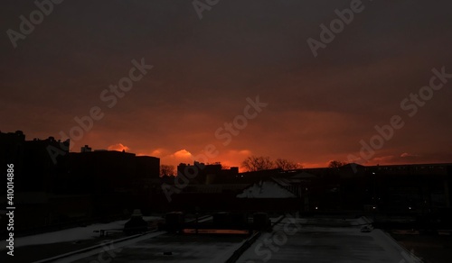 Sunrise in the city
