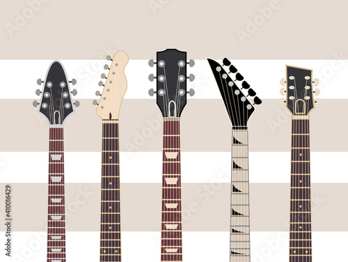 collection guitar necks string instrument musical