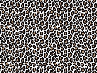 Acrylglasbilder Tierfellmuster Weisses Leopardenmuster Elegant Nahtlos  © mushan