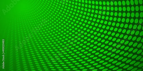Abstract background made of halftone dots in green colors
