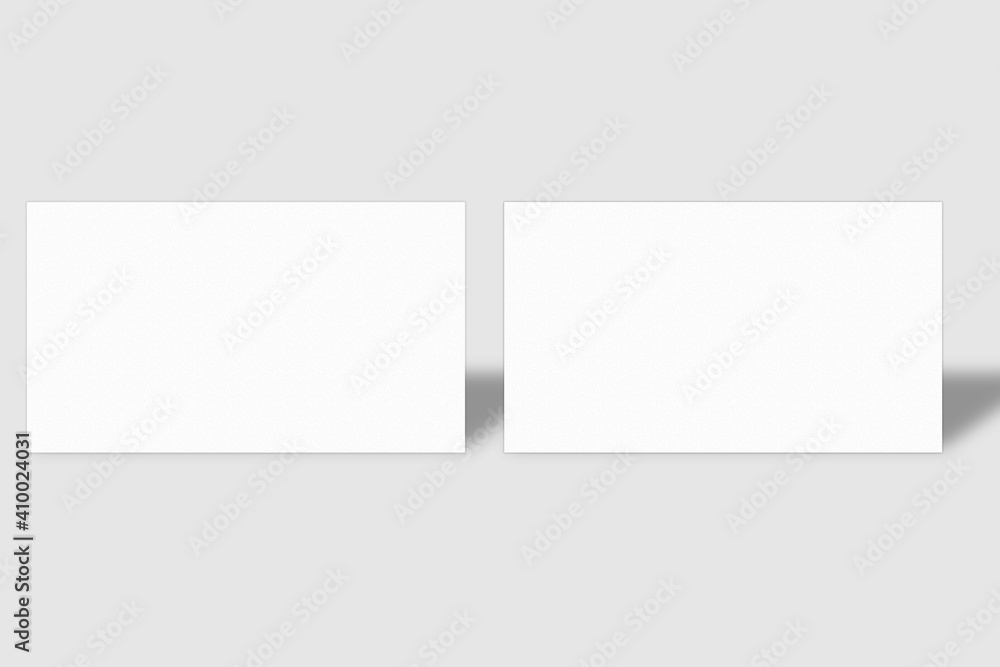 Realistic blank business card illustration for mockup Realistic blank business card illustration for mockup