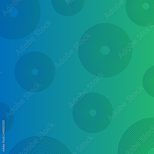 Background abstract concept circles minimal and gradient digital vector