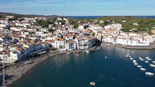 Wallpaper Mural Scenic view from drone of Spanish town of Cadaques, Catalonia Torontodigital.ca