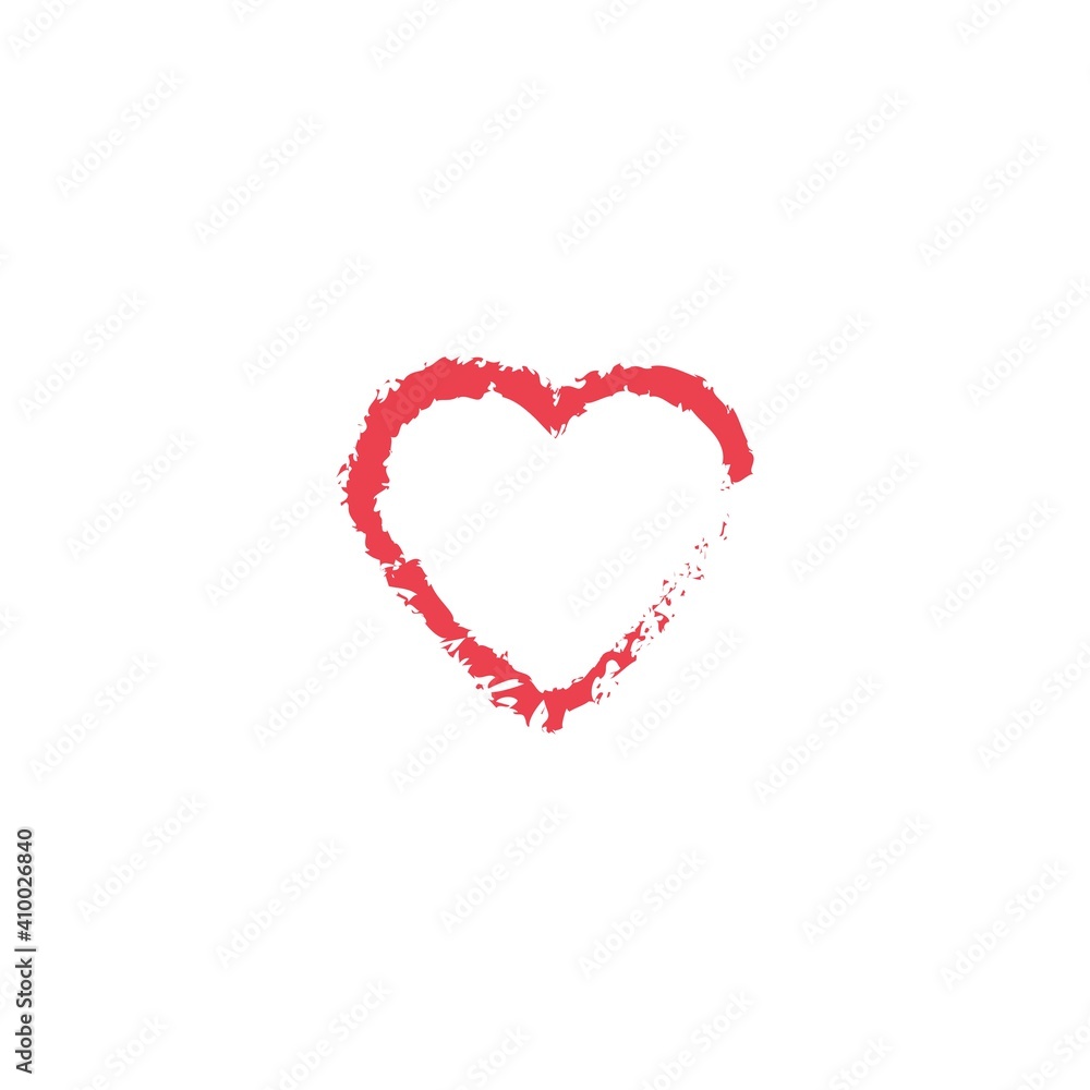 unique Love heart   Vector icon illustration design