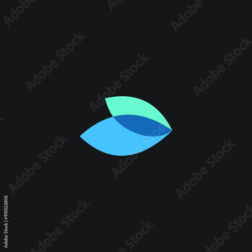 logo leaft icon templet vector naturan 