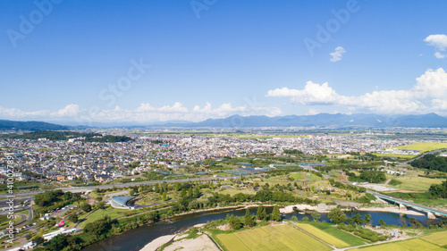 《山形県》山形市内の街並み
