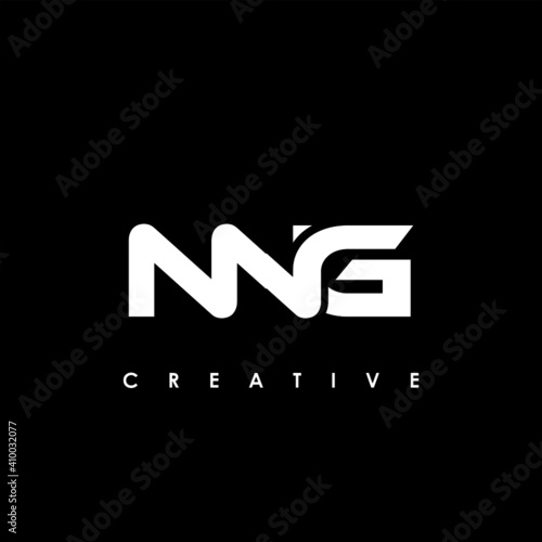 NNG Letter Initial Logo Design Template Vector Illustration photo