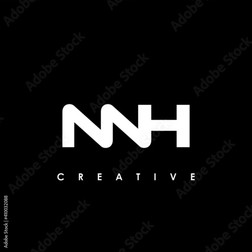 NNH Letter Initial Logo Design Template Vector Illustration