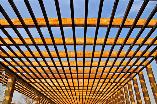 Fototapeta Naklejka Na Ścianę i Meble -  Steel structure building