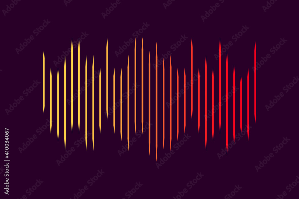 Vector sound wave. Abstract technology background. sound wave purple orange for flyer design. Stock image. EPS 10. Vector sound wave. Abstract technology background. sound wave purple orange for flyer design. Stock image. EPS 10.
