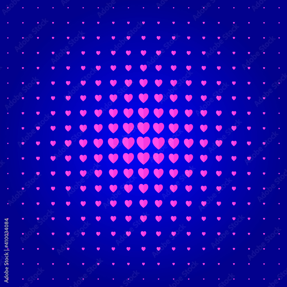 abstract  heart background with dots