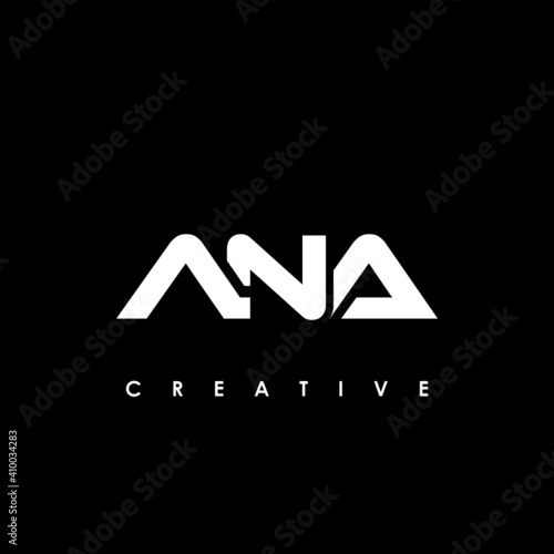ANA Letter Initial Logo Design Template Vector Illustration photo