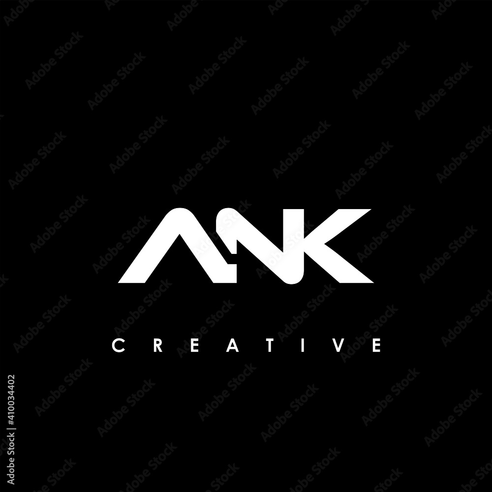 Fototapeta premium ANK Letter Initial Logo Design Template Vector Illustration