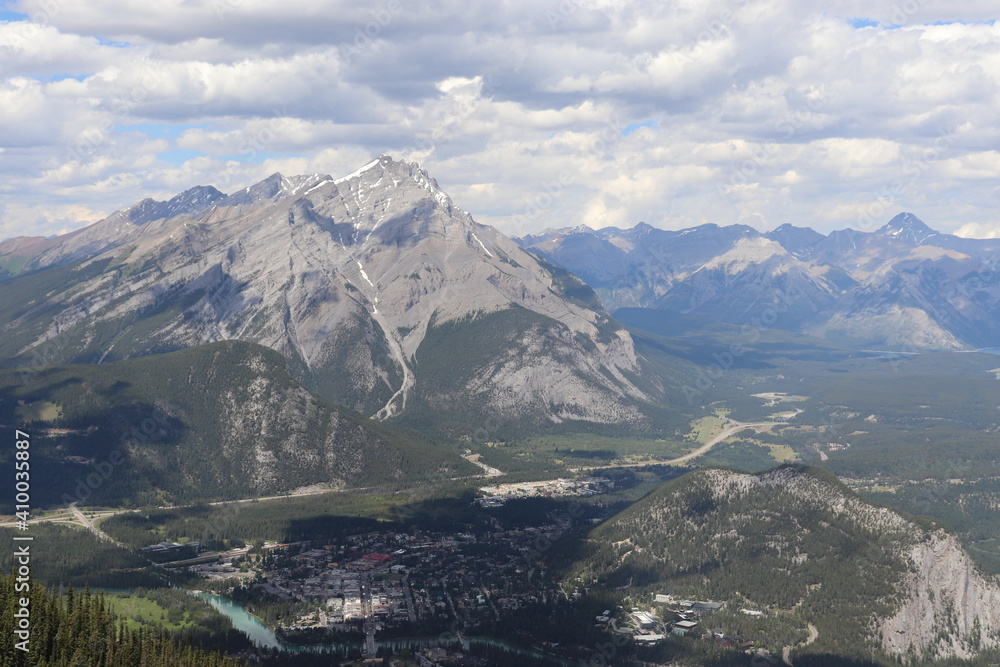 Top View of Banff Alberta
