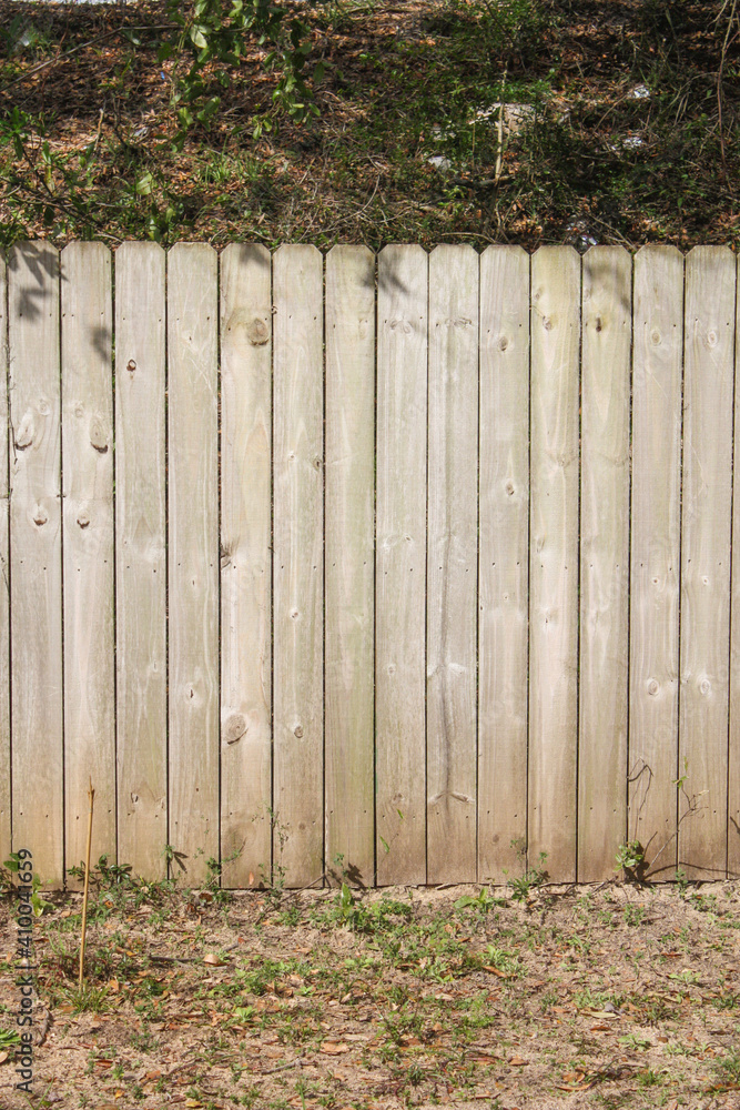 Fototapeta premium Old wooden fence line