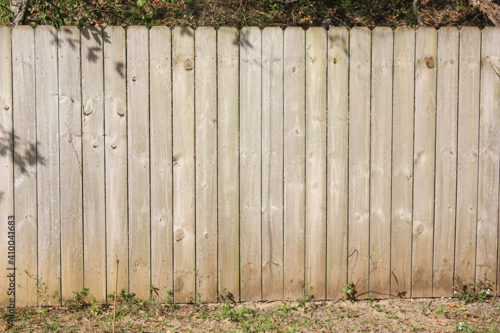 Fototapeta premium Old wooden fence line