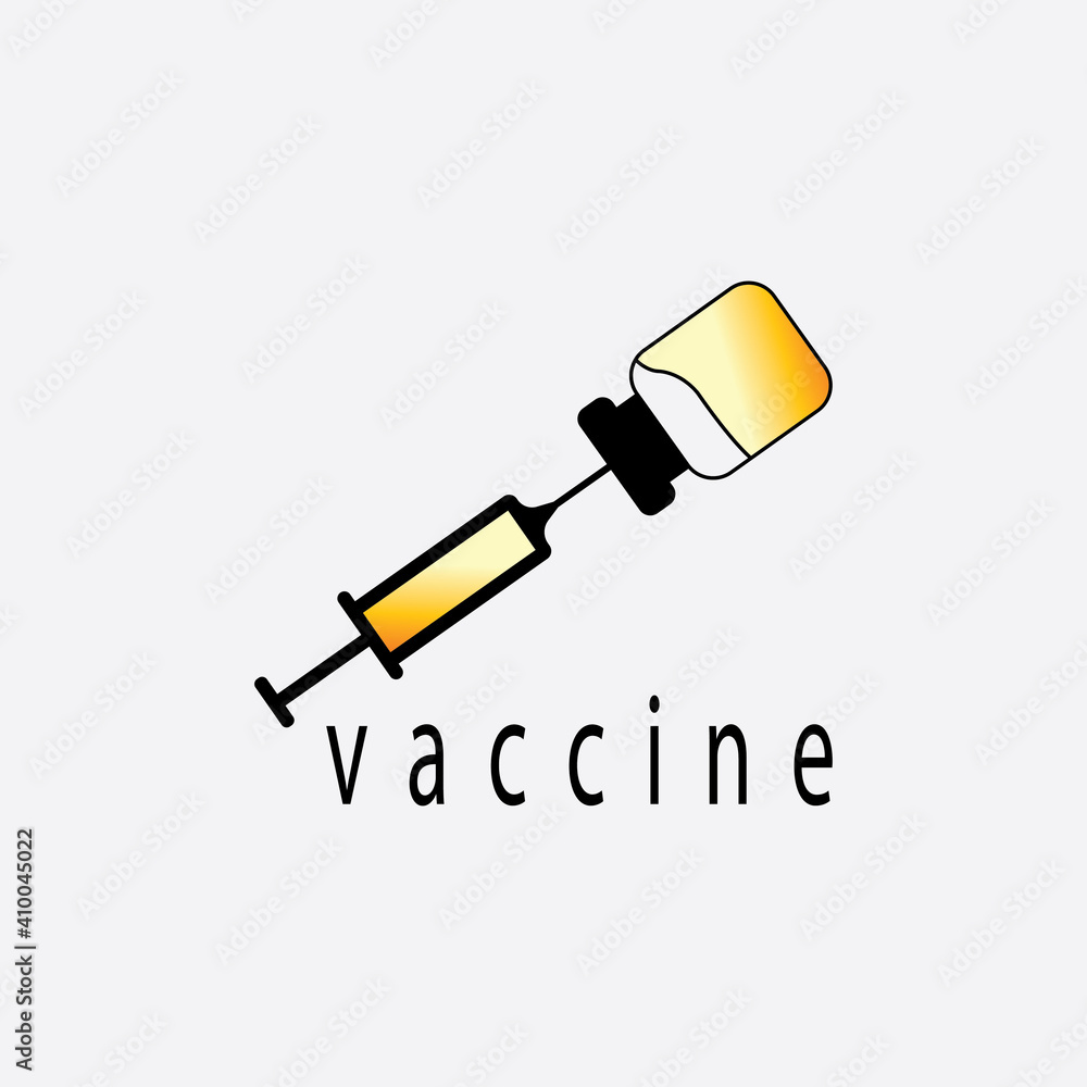 illustration of injection logo vaccine design vector icon illustration of injection logo vaccine design vector icon