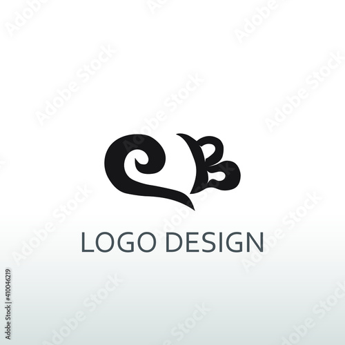 eb letter for simple logo design