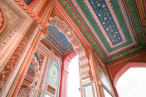 The Patrika Gate, Jawahar circle's entrance, Jaipur, Rajasthan, India