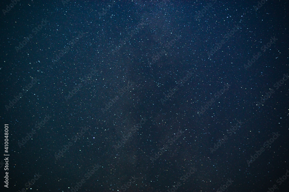 starry sky background, texture night photo with long exposure