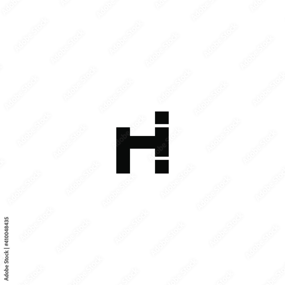 hi letter vector logo design hi letter vector logo design