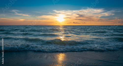 Sunset over the sea. West Coast Florida