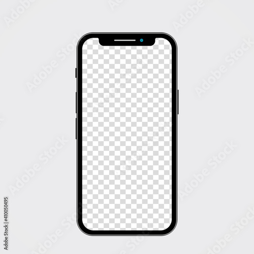 Smartphone blank screen, phone mockup. Template for infographics