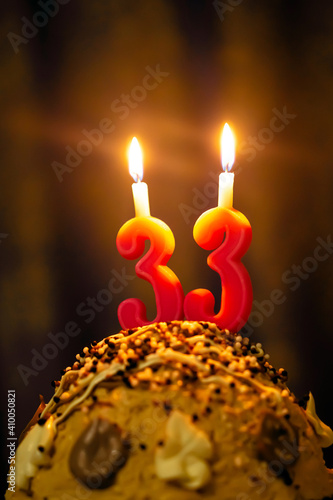 Canvas Print 33 year birthday