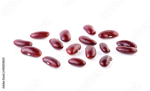 red beans isolated on the white background