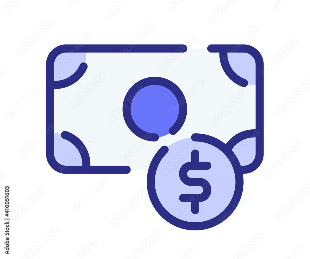money fund cent single isolated icon with dashed line style money fund cent single isolated icon with dashed line style