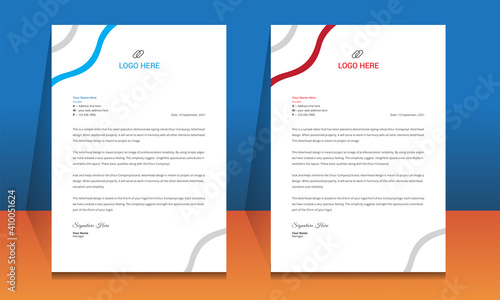 Letterhead format template, business style letterhead design template. Company letterhead template designs. Letterhead, Template.