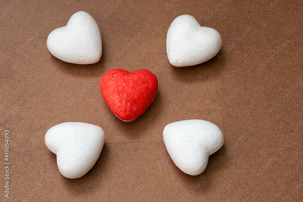 Obraz premium Valentines day love heart shaped