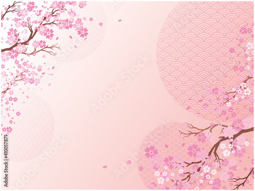 春の桜　背景