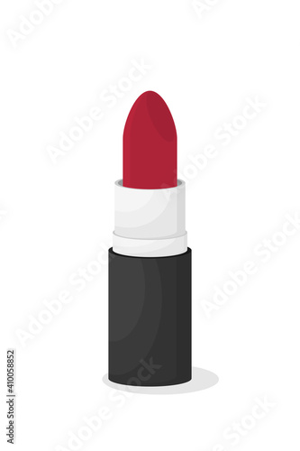 Flat vector lipstick modern and style