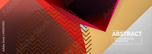 Low poly 3d geometric shapes, minimal abstract background. Vector illustrations for covers, banners, flyers and posters and other