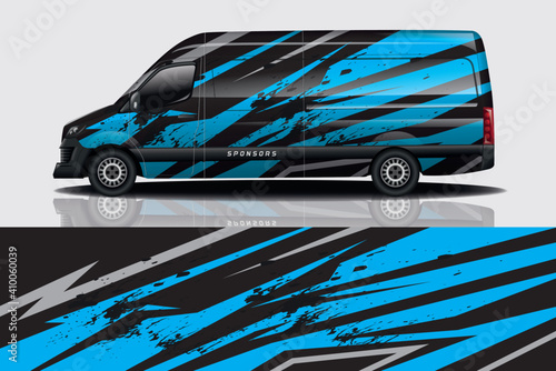 car decal wrap design vector