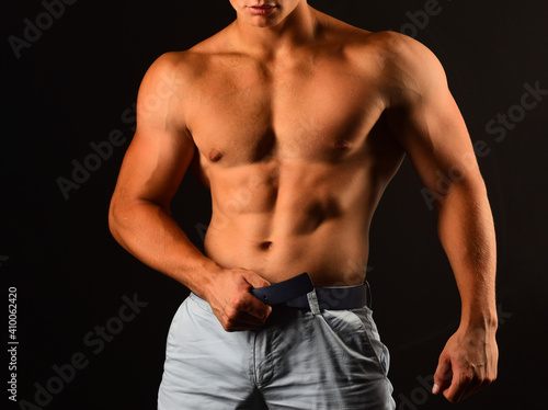 Nude man torso. Naked gay guy. Sexy muscular male. Bare muscular fitnes model. Sexy naked body. Homosexual, pride, lgbtq, lgbt.