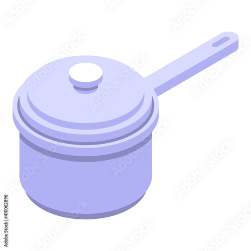 Handle saucepan icon. Isometric of handle saucepan vector icon for web design isolated on white background