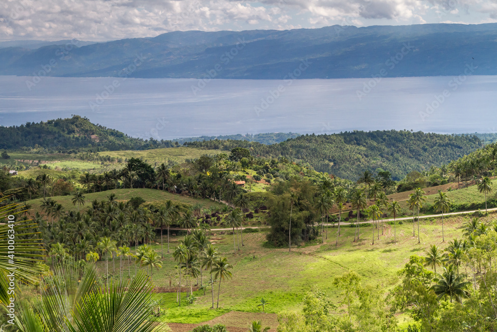 Slopes of Mount Talinis, Negros Across the Strait of the Sea View of Cebu Island