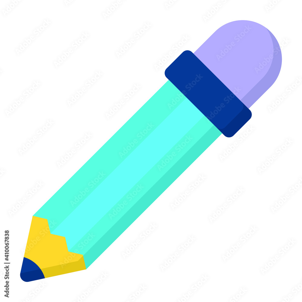 pencil flat icon , photography and digital art flat vector design pencil flat icon , photography and digital art flat vector design