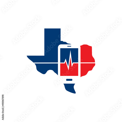 Houston Phone Cell Repair Vector Logo Design