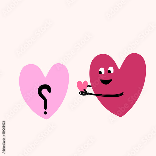 A heart, love symbol in pin...